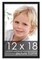 12x18 Modernist Black Picture Frame - UV Acrylic, Foam Board Backing, Hanging Hardware